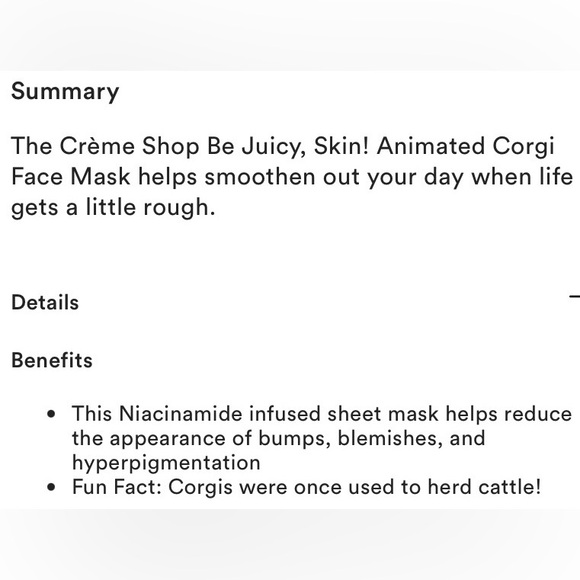 POPULAR The CREME Shop Corgi Face Mask and Makeup Wipes Set - Picture 7 of 7